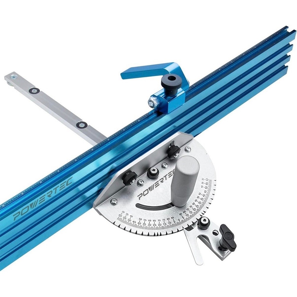 Table Saw Precision Miter Gauge System w/ 27 Angle Stops and 3/4"x 3/8"T